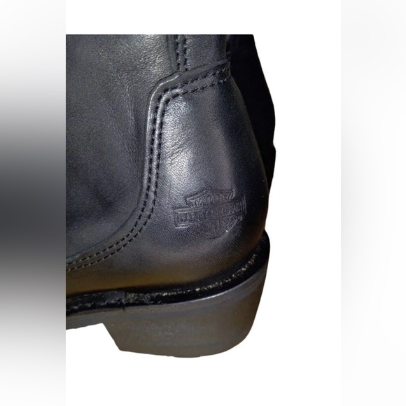 HARLEY DAVIDSON WOMENS “PIPER” STYLE DOUBLE HARNESS SOFT LEATHER BOOTS - Picture 5 of 16